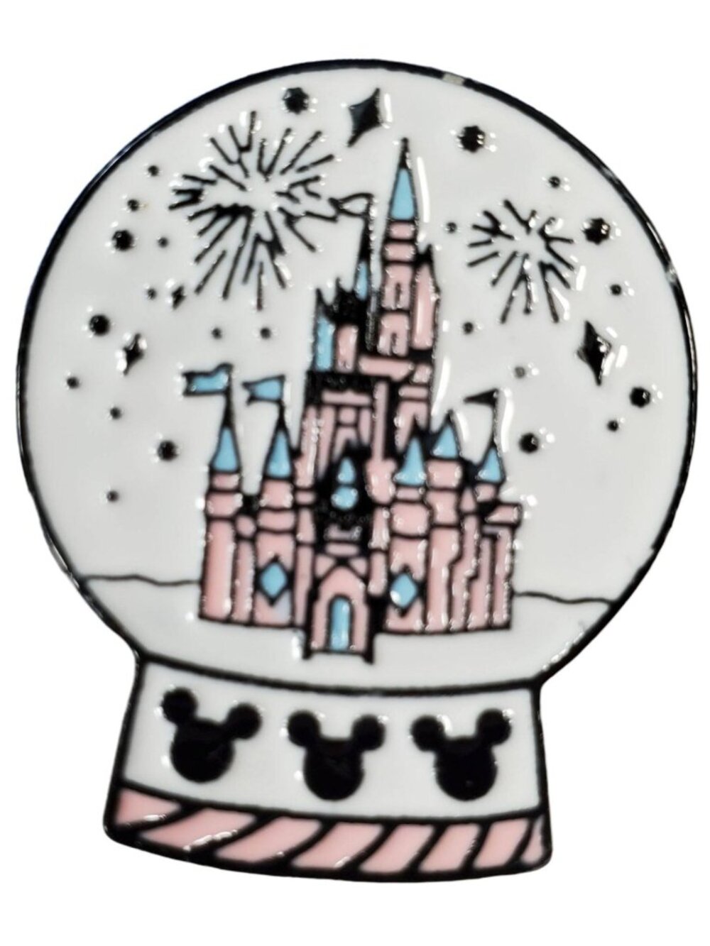 Cinderella Snow Globe Lapel Pin Castle Princess Brooch Pin Accessories Jewelry